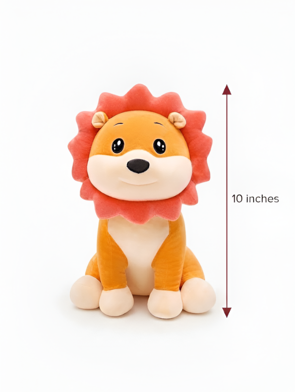 10-Inch Cuddly Lion Plush Toy – Soft Stuffed Animal ST16678.