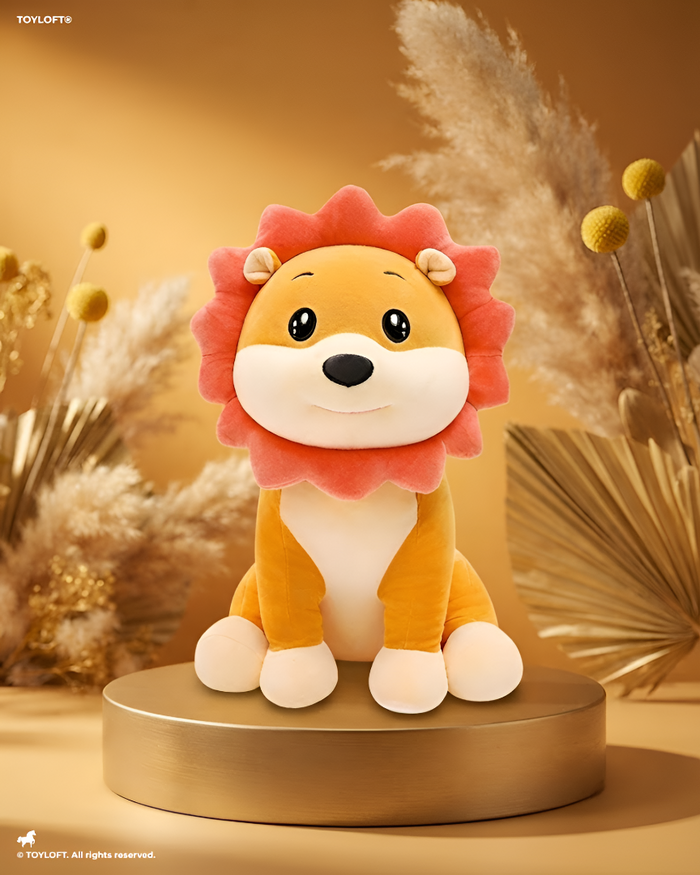 10-Inch Cuddly Lion Plush Toy – Soft Stuffed Animal ST16678.