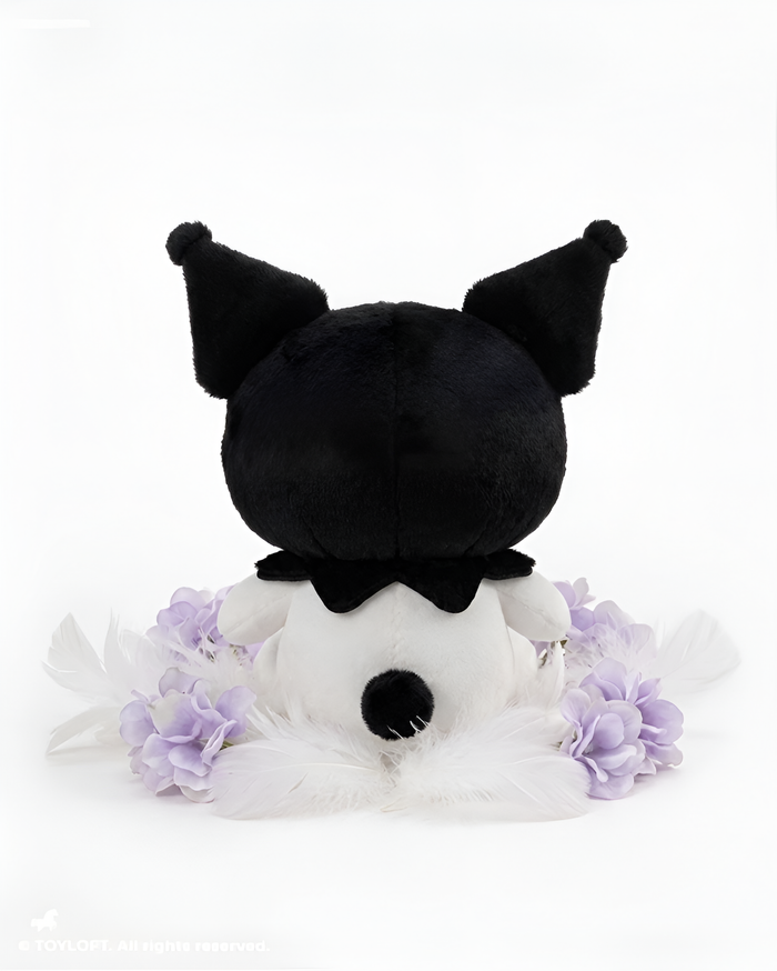 10-Inch Kuromi Plush Toy with Purple Heart Black ST15435.