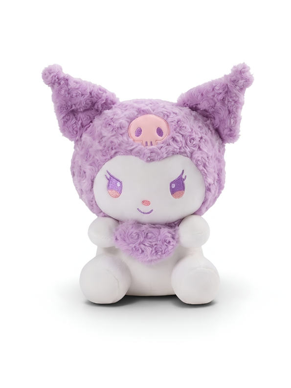 10-Inch Kuromi Plush Toy with Purple Heart Lavender ST15435.
