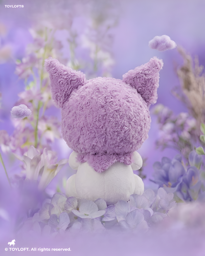 10-Inch Kuromi Plush Toy with Purple Heart Lavender ST15435.