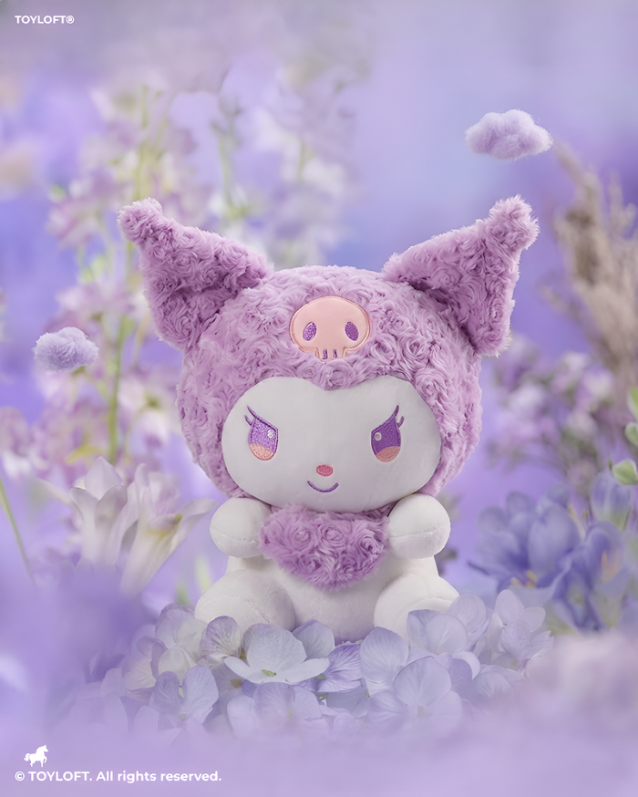 10-Inch Kuromi Plush Toy with Purple Heart Lavender ST15435.