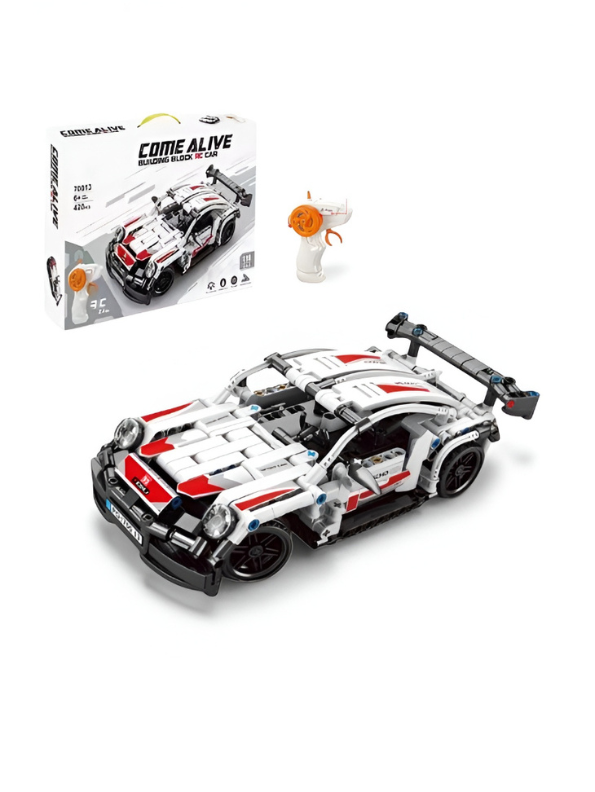 1:16 Scale Remote Control Building Block Sports Car - 420 Pieces RC Race Car Kit MD2732.