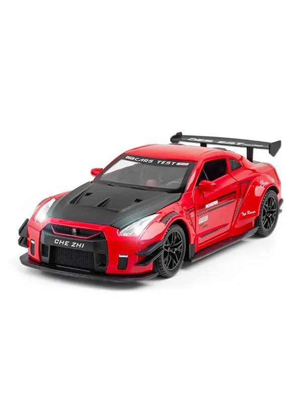 Nissan GTR R35 Racing Metal Model Diecast Car - Red (L12-111) - Toyloft