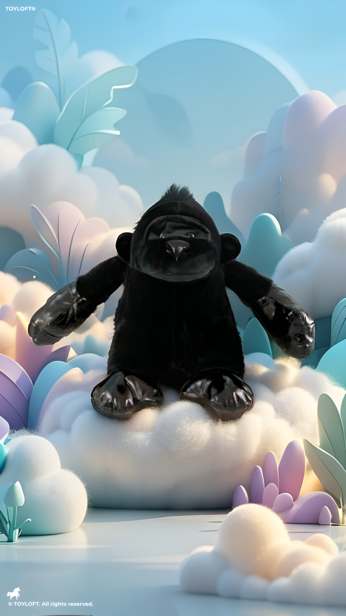 15-Inch Gorilla Plush Stuffed Animal with Boxing Gloves ST14191.