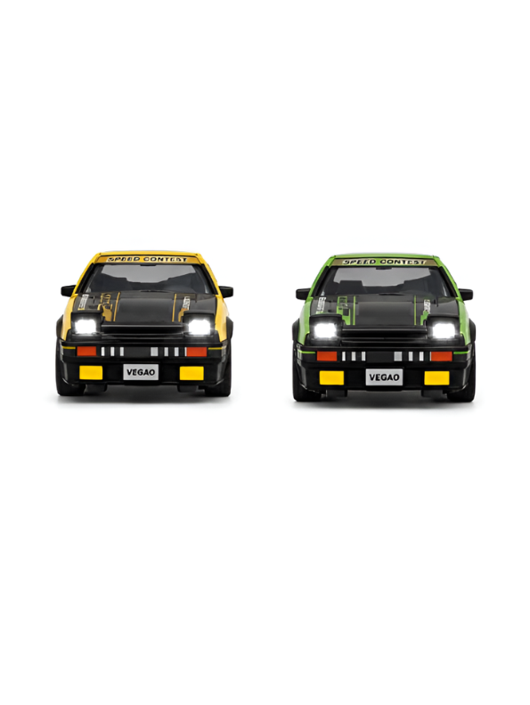 1:64 Scale Mini RC Toyota AE86 Trueno Drift Car Yellow MD582.