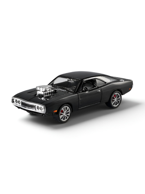 1970 Dodge Charger Diecast Alloy Model Car 1:24 Scale | Lights, Sound & Pull-Back Action TV5608