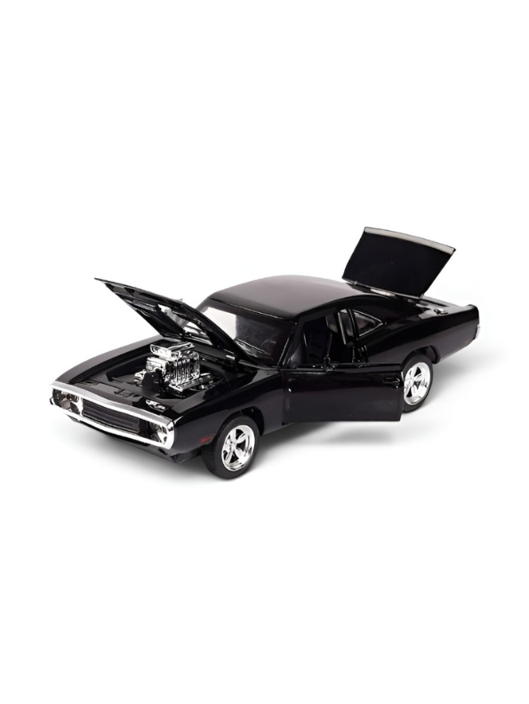 1970 Dodge Charger Diecast Alloy Model Car 1:24 Scale | Lights, Sound & Pull-Back Action TV5608