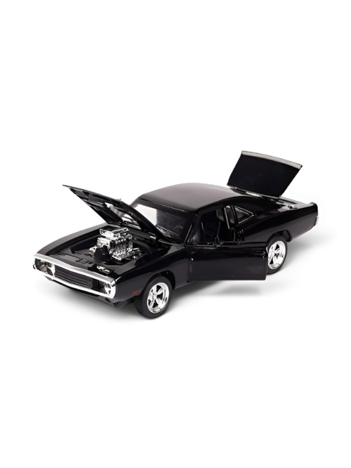 1970 Dodge Charger Diecast Alloy Model Car 1:24 Scale | Lights, Sound & Pull-Back Action TV5608