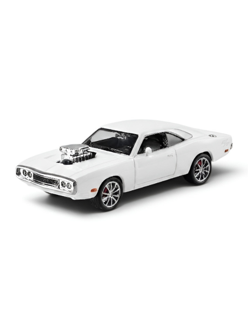 1970 Dodge Charger Diecast Alloy Model Car 1:24 Scale | White Lights, Sound & Pull-Back Action TV5608