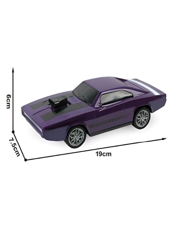 1970 Dodge Charger R/T Classic Muscle Car 1:24 Scale– Purple Diecast Toy Car MD284.