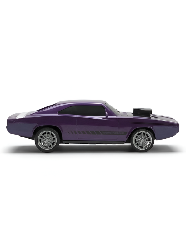 1970 Dodge Charger R/T Classic Muscle Car 1:24 Scale– Purple Diecast Toy Car MD284.