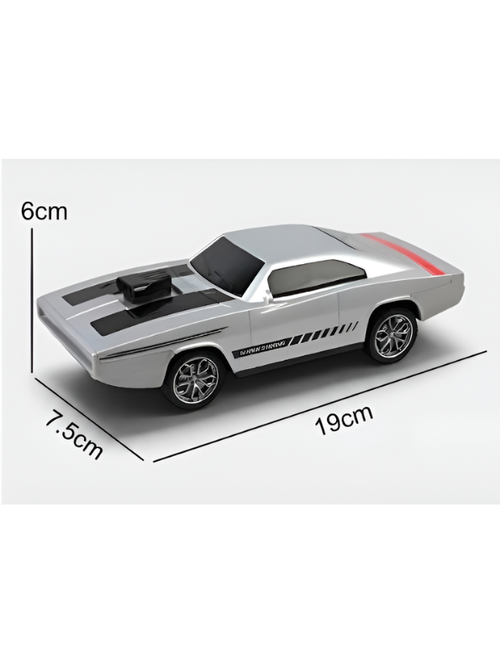 1970 Dodge Charger R/T Classic Muscle Car 1:24 Scale– Silver Diecast Toy Car MD284.