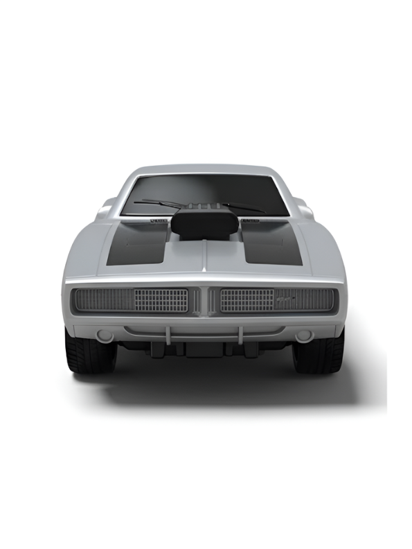 1970 Dodge Charger R/T Classic Muscle Car 1:24 Scale– Silver Diecast Toy Car MD284.