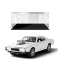 1970 Dodge Charger R/T Diecast Muscle Car White Scale 1:32 with Clear Acrylic Display Case MD28