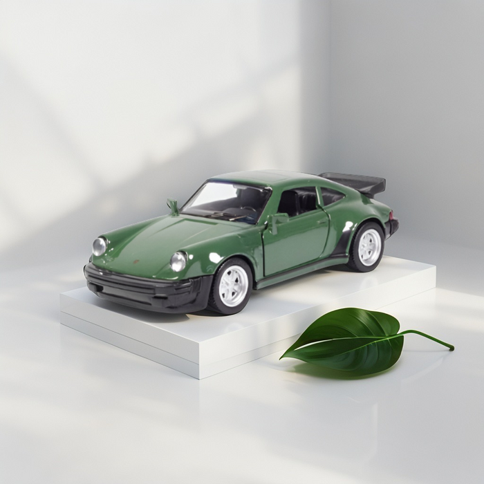 1978 Porsche 911 Turbo Diecast Model Car – 1:24 Scale Vintage Classic Porsche Collectors Car - Green TVO25.