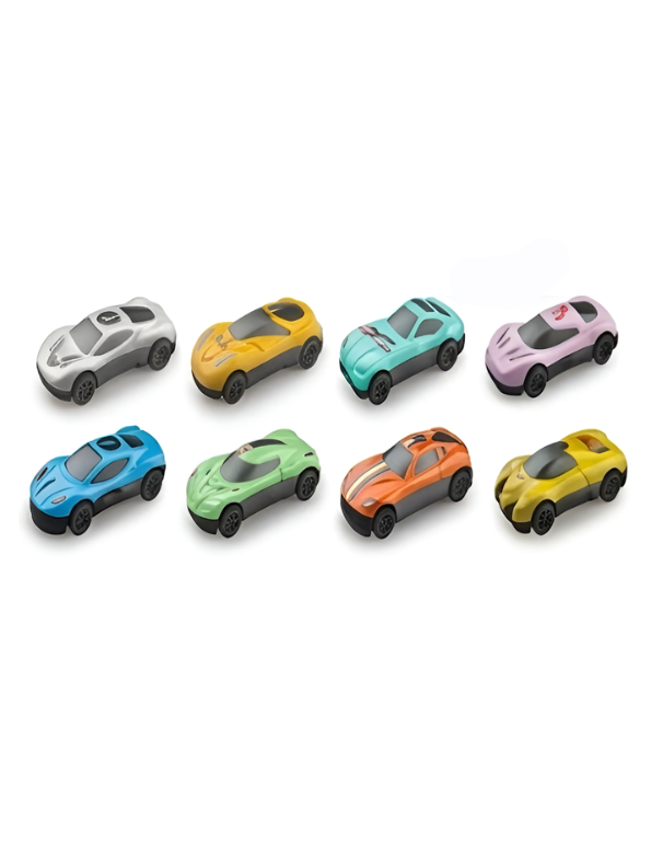 2-in-1 Catapult Launcher & Monster Truck Toy Set with Mini Racing Cars TV797.