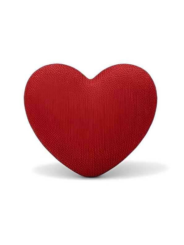30cm Red Heart-Shaped Decorative Pillow - Soft Plush "Love" Cushion with Embroidered Hearts ST16415.