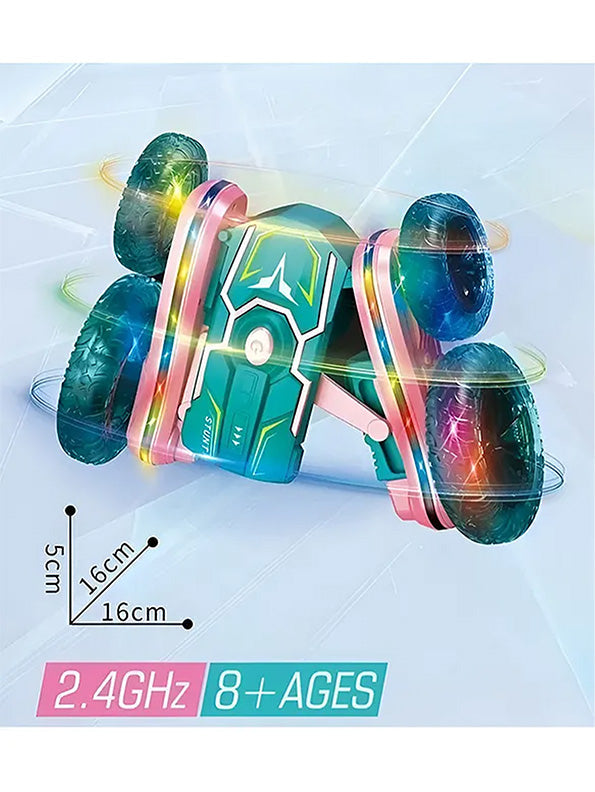 360-Degree Flips Rotating Remote Control Stunt Car - High-Speed Tricks & Action Green | MD-O-24 - Toyloft