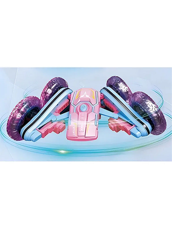 360-Degree Flips Rotating Remote Control Stunt Car - High-Speed Tricks & Action Pinke | MD-O-24 - Toyloft