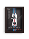 3D Car Frame Porsche 911 GT3 RSR 1:32 Scale – Acrylic Display Box LMI16719.