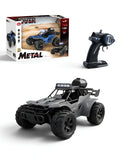 4-Wheel Drive High-Speed RC Desert Buggy Toy Car with LED Headlights & Pistol Grip Remote Controller (Grey) LMI16727