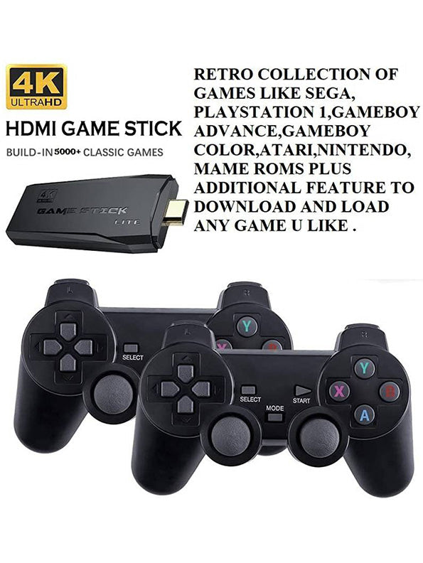 4K Ultra HD Gamepad Controller 3555+ Games - Black - Toyloft