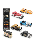 6-Pack 1:64 Scale Die-Cast Toy Cars Set – Pull Back Alloy Metal Vehicles, Vintage Mini Cars for Kids & Collectors MD2448.