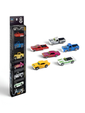 6-Pack Alloy Toy Cars Set – Metallic Muscle Cars & Pickup Trucks TV7073.