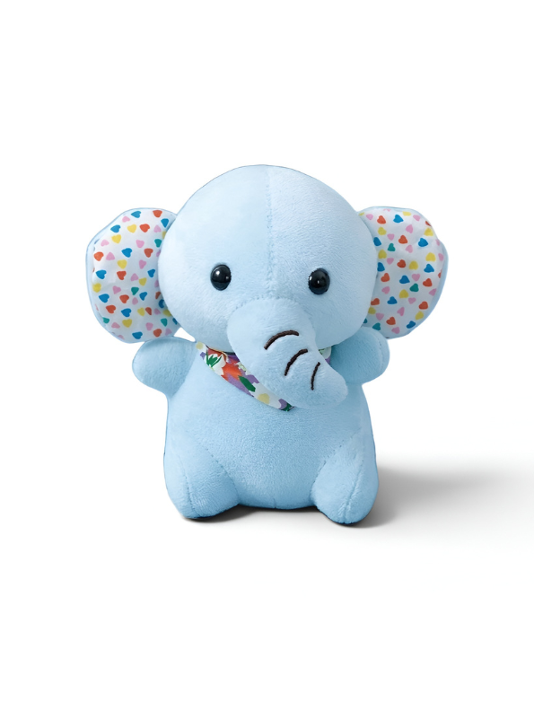 7 Inch Blue Elephant Plush Toy ST11120.