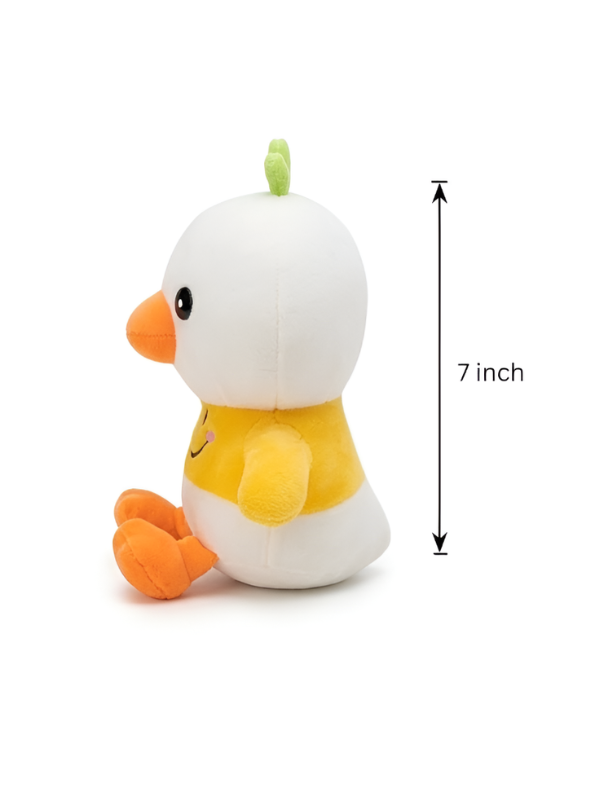 7 Inch Duck Plush Toy – Soft Stuffed Duck Animal with Smiley Face ST11941.