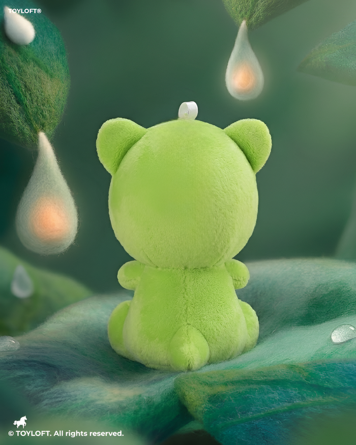 7-Inch Green Bear Stuffed Animal Plush Toy with Dinosaur Hood ST14739