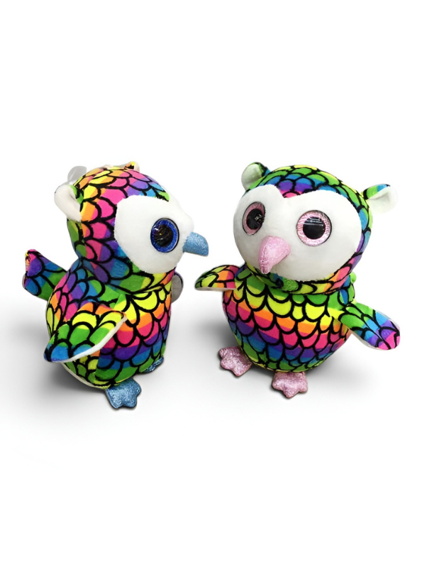 7-Inch Rainbow Owl Plush Toy ST16521.