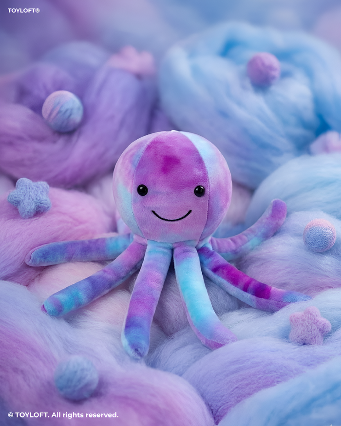 70 cm Plush Octopus Soft Toy Purple ST14847.