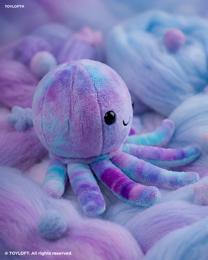 70 cm Plush Octopus Soft Toy Purple ST14847.