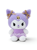 8-Inch Kuromi Plush Toy – Cute Lavender Ballerina Stuffed Animal with Gold Bows and Lace Tutu ST13979