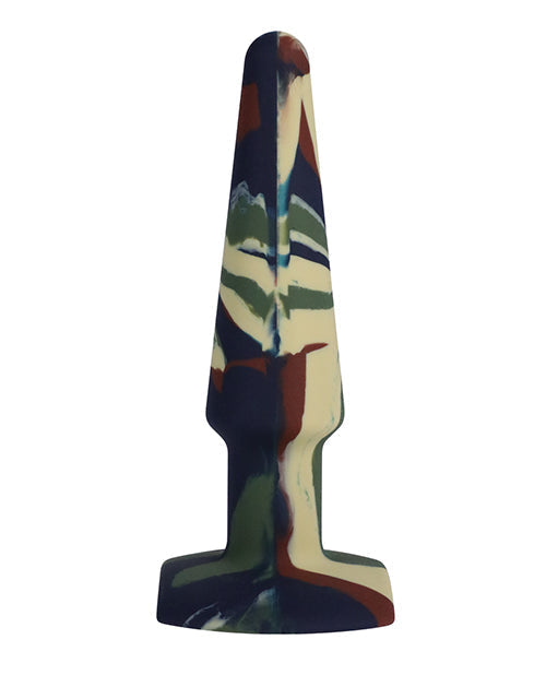 Colorful abstract sculpture on a white background