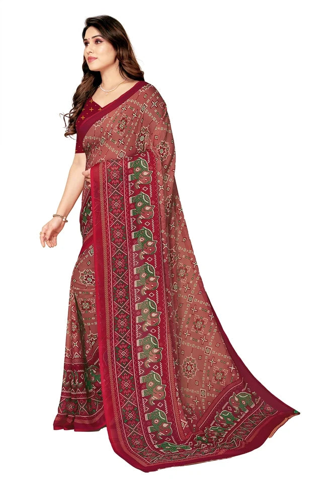 Aarika Saree Printed Daily Wear Georgette Saree