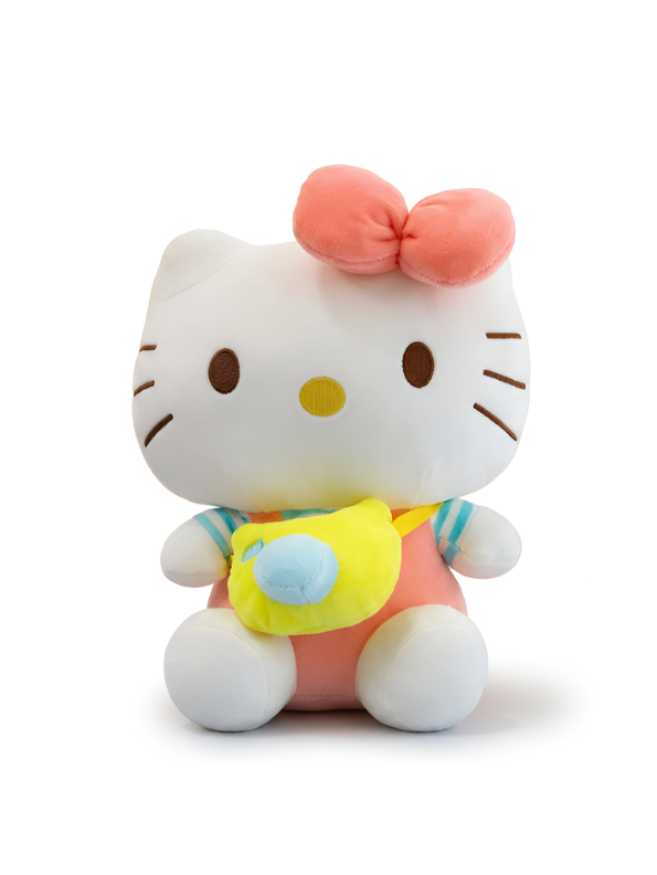 Adorable 10" Hello Kitty Plush with Camera Crossbody Bag – Premium Quality Soft Toy ST15453