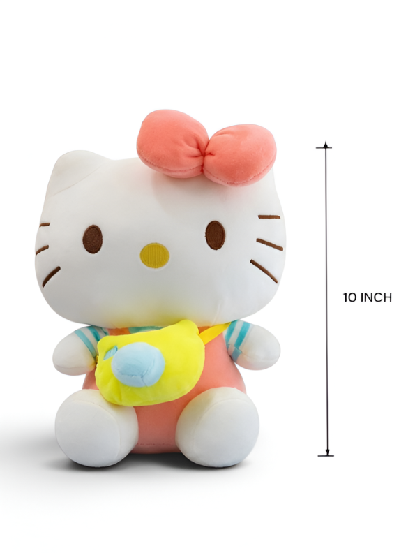 Adorable 10" Hello Kitty Plush with Camera Crossbody Bag – Premium Quality Soft Toy ST15453