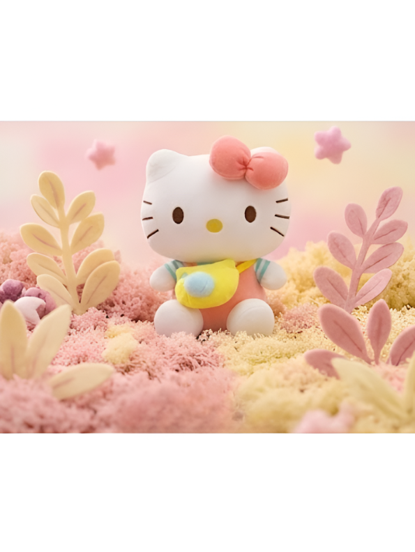 Adorable 10" Hello Kitty Plush with Camera Crossbody Bag – Premium Quality Soft Toy ST15453