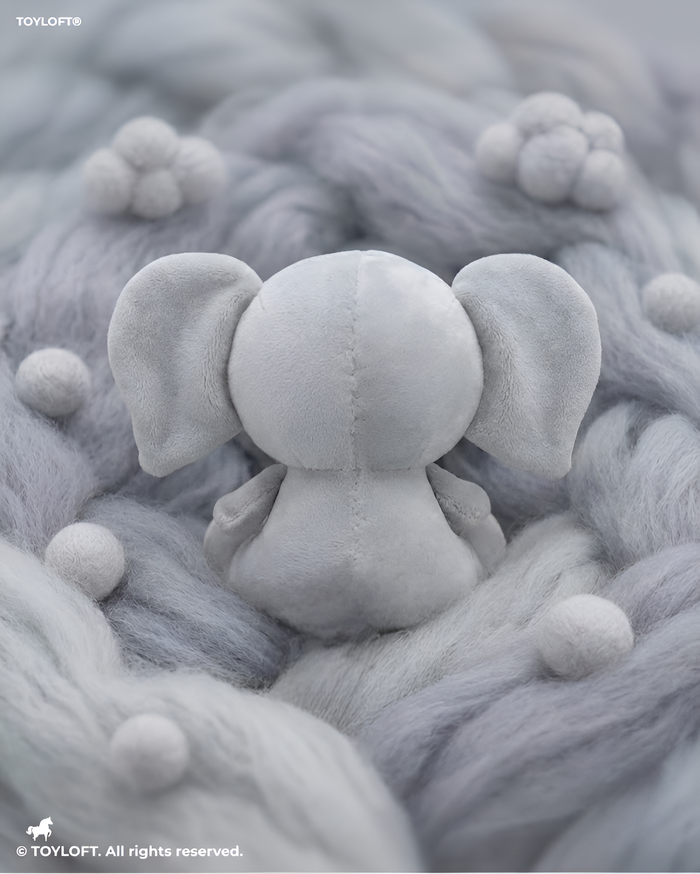 Adorable 8-Inch Grey Elephant Plushie – Ultra-Soft Stuffed Toy for Toddlers & Baby Showers ST8004