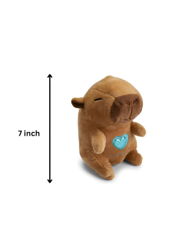 Adorable Capybara Plush – 7-Inch Soft Animal Toy with Love Heart – Perfect Gift for All Ages ST16774