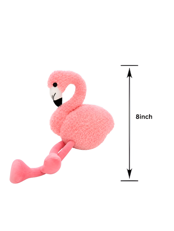 Adorable Pink Flamingo Stuffed Animal 8 inch– Fluffy Bird Plushie Gift for Babies and Toddlers ST14125
