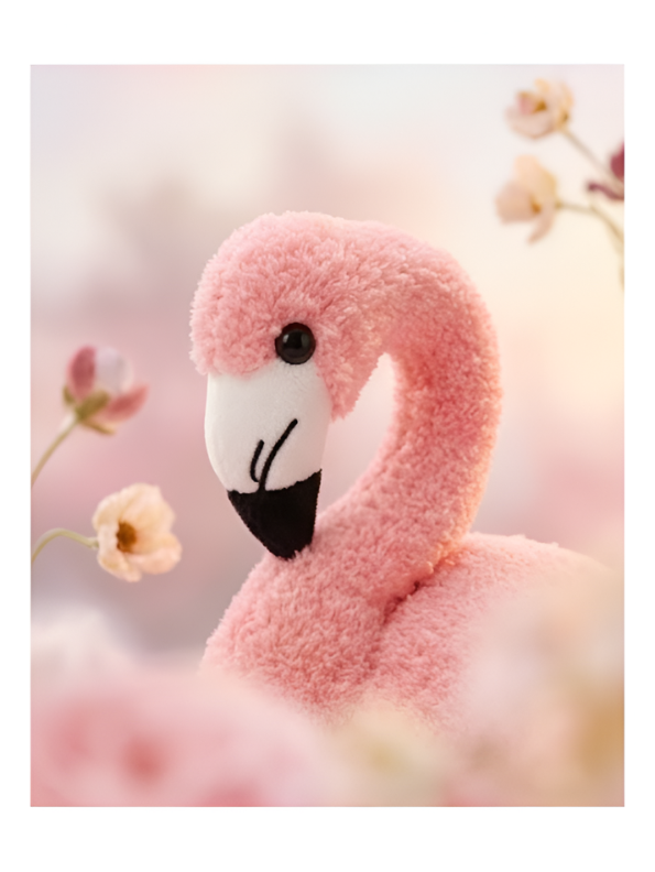 Adorable Pink Flamingo Stuffed Animal 8 inch– Fluffy Bird Plushie Gift for Babies and Toddlers ST14125