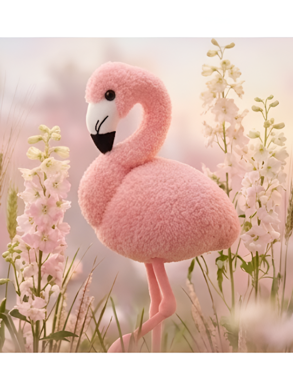 Adorable Pink Flamingo Stuffed Animal 8 inch– Fluffy Bird Plushie Gift for Babies and Toddlers ST14125