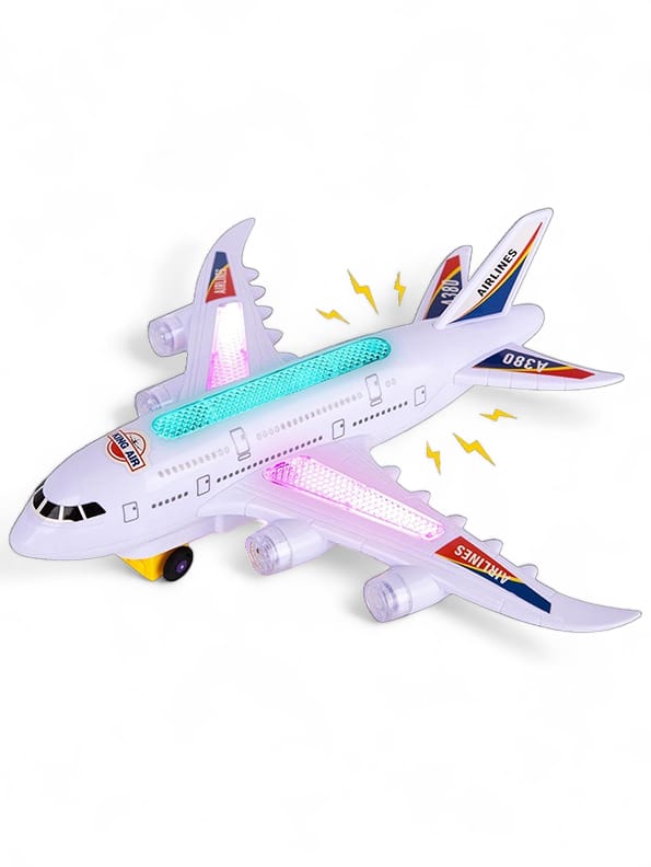 Airplane 3D Light And Music Toy For Kids (L-78) - Toyloft