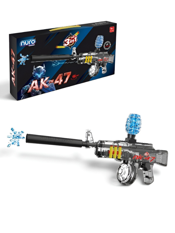 AK-47 3-in-1 Electric Soft Dart & Water Bead Toy Set LMI16865