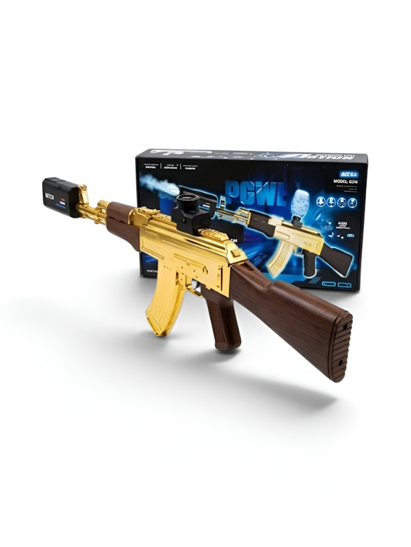 AK-47 Style Electric Gel Water Bead Blaster Set with Smoke Effect TV6434