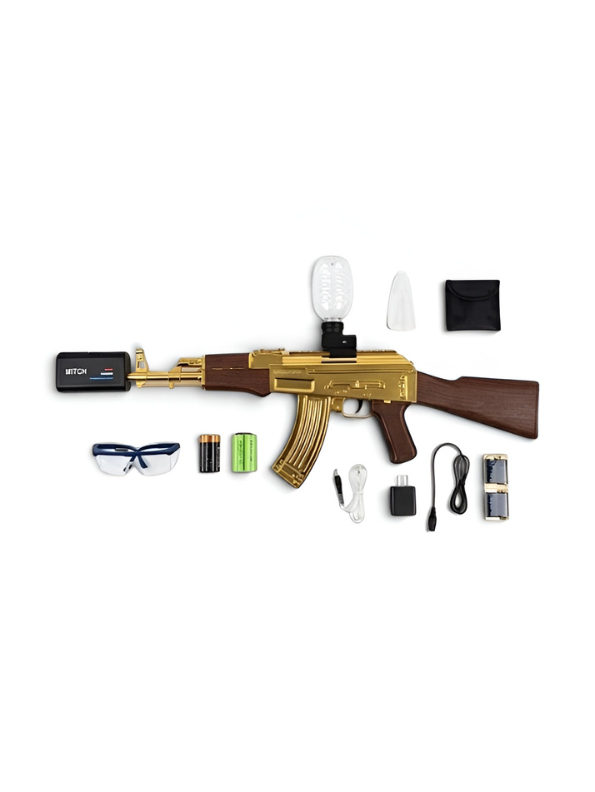 AK-47 Style Electric Gel Water Bead Blaster Set with Smoke Effect TV6434
